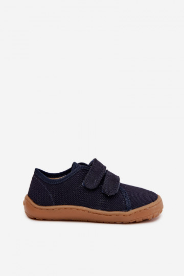 Plätud Laste jalanõud Barefoot Froddo Canvas G1700440-2 tumesinist värvi 2