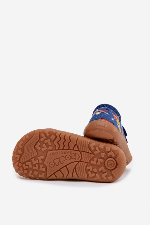 Plätud Laste jalanõud Barefoot Statki Kosmiczne Froddo Canvas G1700440-5 Sinist värvi