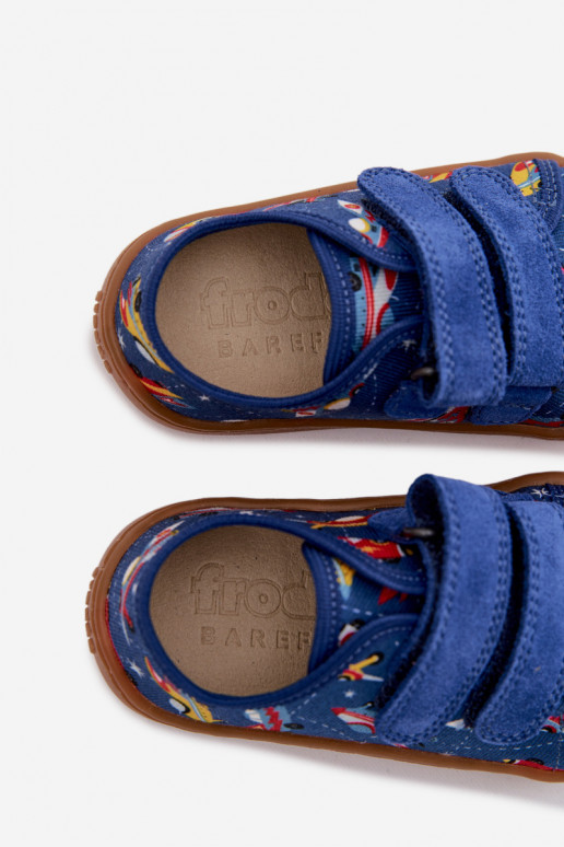 Plätud Laste jalanõud Barefoot Statki Kosmiczne Froddo Canvas G1700440-5 Sinist värvi