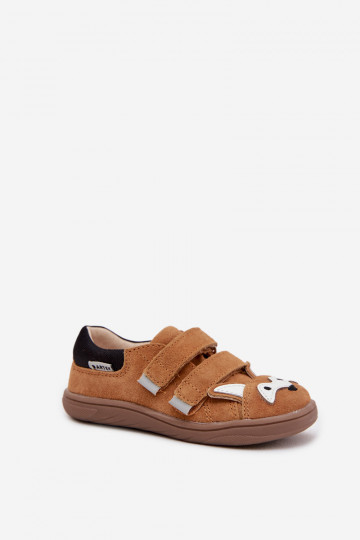 Nahksed barefoot laste kingad Lisa teema Bartek 8600563 pruun