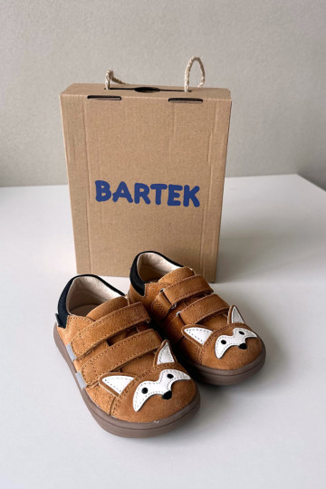 Nahksed barefoot laste kingad Lisa teema Bartek 8600563 pruun 2
