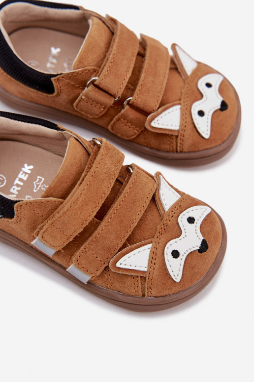 Pealhk jalatsid Barefoot Laste jalanõud Koos teemaga Lisa Bartek 8600563 pruunid värvi