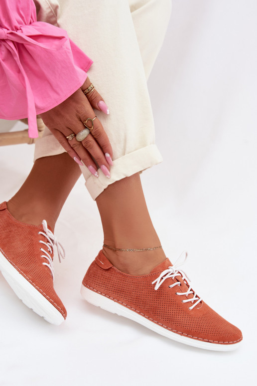 jalatsid Pealiste omadPealturalnego seemisnakhsedu S.Barski LR61-7080 oranži värvi