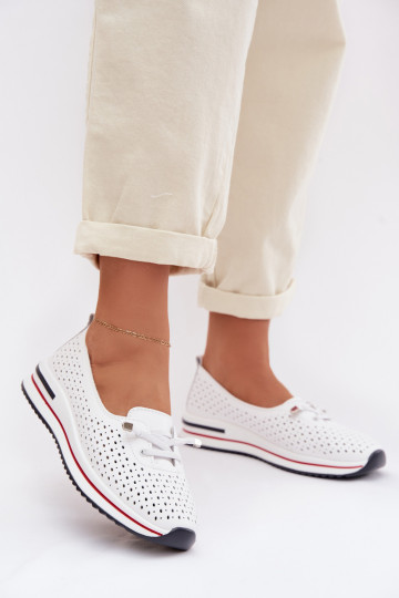 Pealhk Ažuurne jalatsid Pealiste omad S.Barski LR61-7044 valget värvi 2