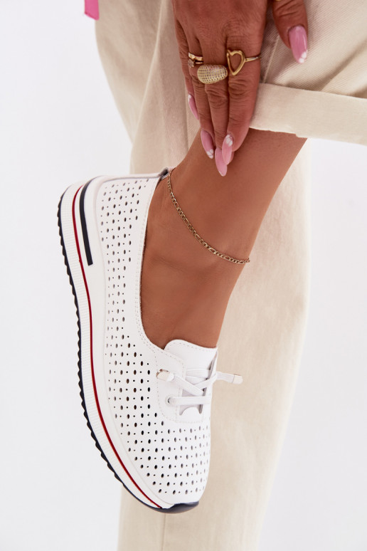 Pealhk Ažuurne jalatsid Pealiste omad S.Barski LR61-7044 valget värvi