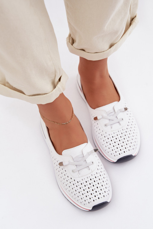 Pealhk Ažuurne jalatsid Pealiste omad S.Barski LR61-7044 valget värvi