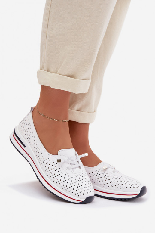 Pealhk Ažuurne jalatsid Pealiste omad S.Barski LR61-7044 valget värvi