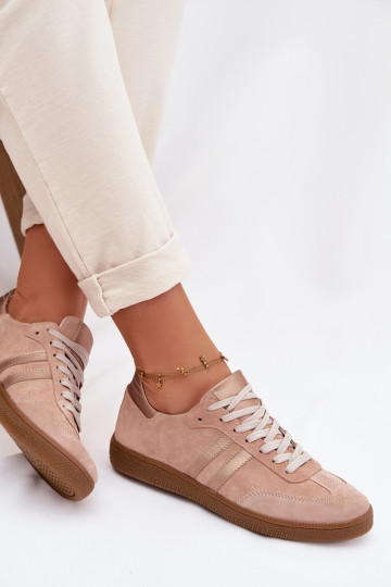 Zazoo N1068 kunstsuede madalad sportjalatsid naistele roosa värvi