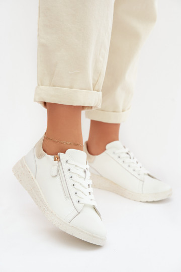 Pealhk jalatsid Pealiste omad tõmblukuga Valget-Kuldset värvi Dorothea 2