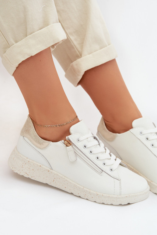 Pealhk jalatsid Pealiste omad tõmblukuga Valget-Kuldset värvi Dorothea