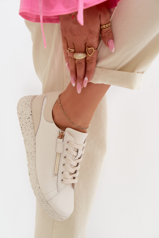 Pealhk jalatsid Pealiste omad tõmblukuga beeži värvi Dorothea