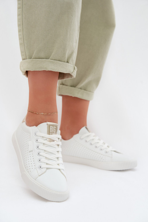 vabaaja jalanõud Spordijalatsid Pealiste omad Eko Pealhk Big Star TT274020 valget värvi