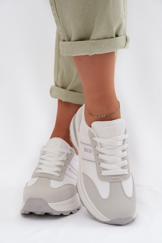 Sneakers tüüpi jalanõud spordijalatsid Pealiste omad Big Star TT274879 HI-POLY SYSTEM Valget-Halli värvi