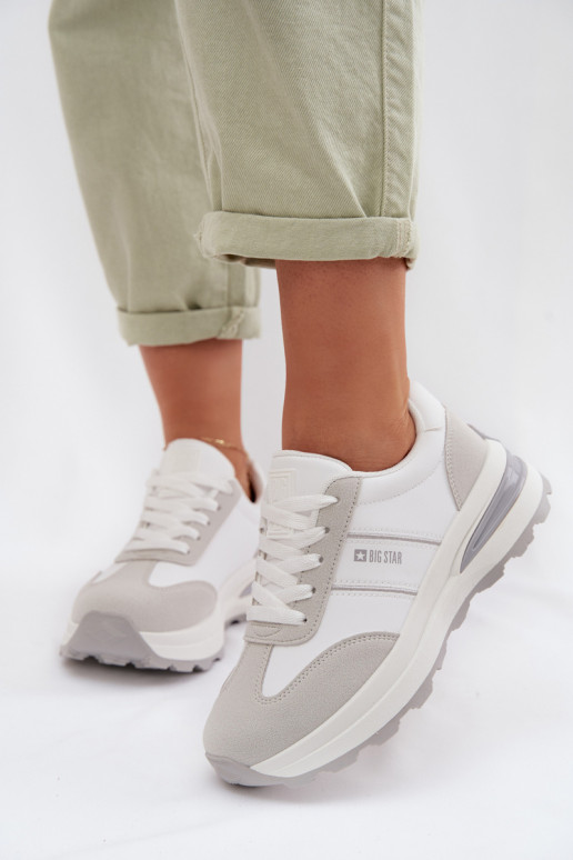 Sneakers tüüpi jalanõud spordijalatsid Pealiste omad Big Star TT274879 HI-POLY SYSTEM Valget-Halli värvi