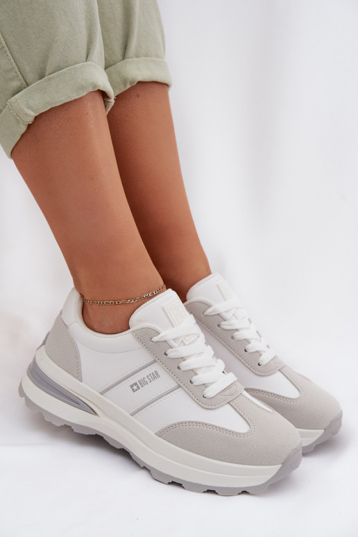 Sneakers tüüpi jalanõud spordijalatsid Pealiste omad Big Star TT274879 HI-POLY SYSTEM Valget-Halli värvi