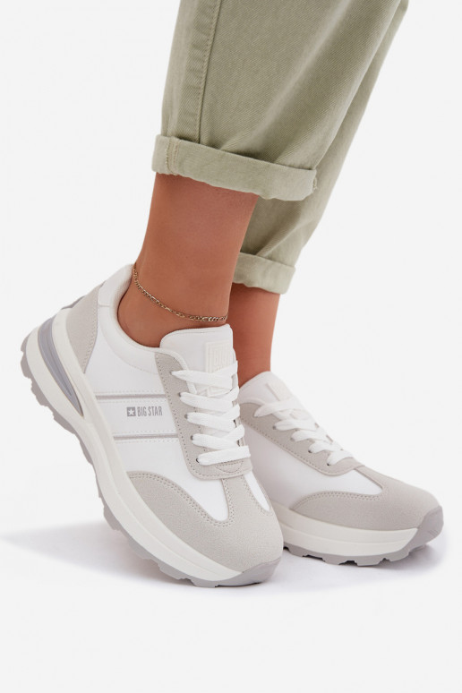 Sneakers tüüpi jalanõud spordijalatsid Pealiste omad Big Star TT274879 HI-POLY SYSTEM Valget-Halli värvi