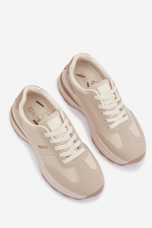 Sneakers tüüpi jalanõud spordijalatsid Pealiste omad Big Star TT274876 HI-POLY SYSTEM beeži värvi