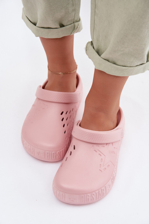 Sussid Puukingad Pealiste omad Kerged rannaplätud Big Star TT274A080 Tumeroosad värvi