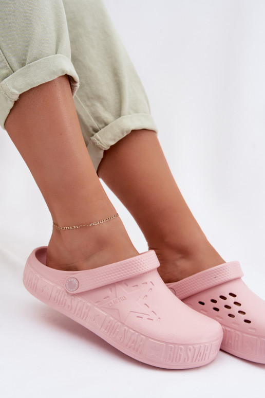 Sussid Puukingad Pealiste omad Kerged rannaplätud Big Star TT274A080 Tumeroosad värvi