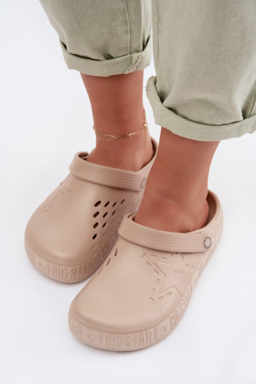 Sussid Puukingad Pealiste omad Kerged rannaplätud Big Star TT274A083 beeži värvi