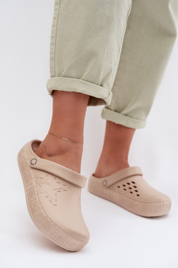 Sussid Puukingad Pealiste omad Kerged rannaplätud Big Star TT274A083 beeži värvi 2