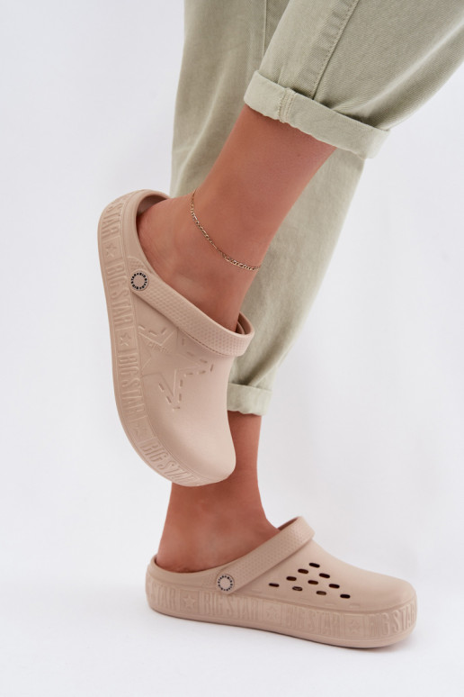 Sussid Puukingad Pealiste omad Kerged rannaplätud Big Star TT274A083 beeži värvi