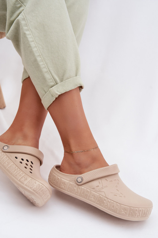 Sussid Puukingad Pealiste omad Kerged rannaplätud Big Star TT274A083 beeži värvi