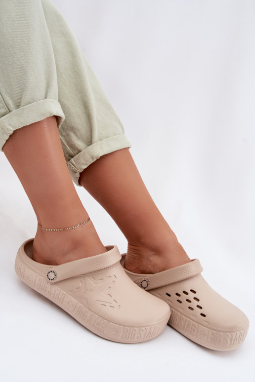 Sussid Puukingad Pealiste omad Kerged rannaplätud Big Star TT274A083 beeži värvi