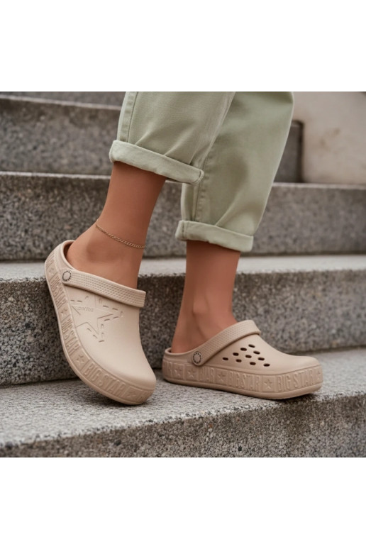 Sussid Puukingad Pealiste omad Kerged rannaplätud Big Star TT274A083 beeži värvi