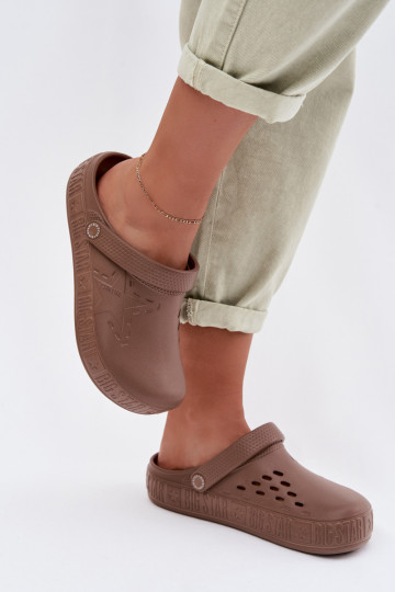 Sussid Puukingad Pealiste omad Kerged rannaplätud Big Star TT274A085 pruunid värvi