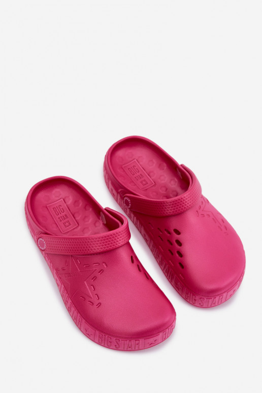 Sussid Puukingad Pealiste omad Kerged rannaplätud Big Star TT274A082 tumeroosad värvi