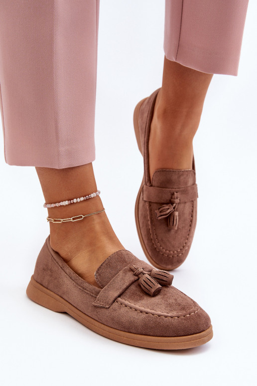 Elegantne mokassinid pruunid värvi Dansitu