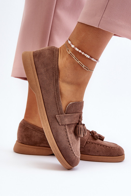 Elegantne mokassinid pruunid värvi Dansitu