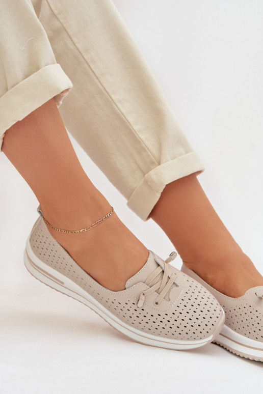 Pealhk Ažuurne jalatsid Pealiste omad S.Barski LR61-7044 beeži värvi