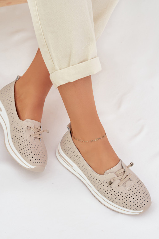 Pealhk Ažuurne jalatsid Pealiste omad S.Barski LR61-7044 beeži värvi