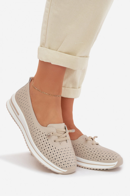 Pealhk Ažuurne jalatsid Pealiste omad S.Barski LR61-7044 beeži värvi