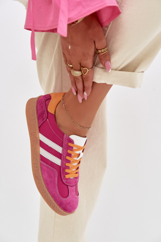 Pealhk Sneakers tüüpi jalanõud Pealiste omad S.Barski LR61-7059 tumeroosad värvi