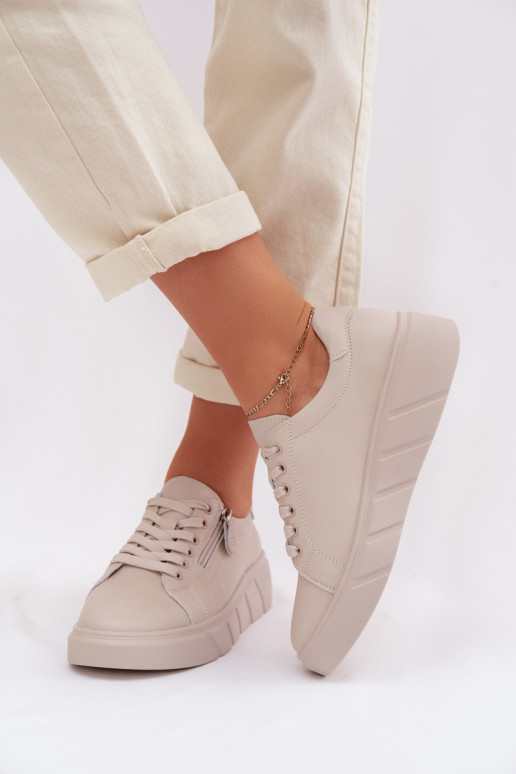 Pealhk jalatsid Pealiste omad tõmblukuga beeži värvi Althea