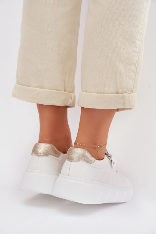 Pealhk jalatsid Pealiste omad tõmblukuga valget värvi Althea