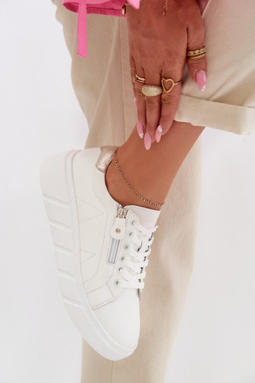 Pealhk jalatsid Pealiste omad tõmblukuga valget värvi Althea