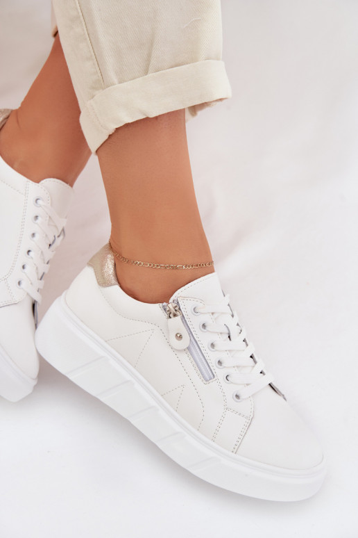 Pealhk jalatsid Pealiste omad tõmblukuga valget värvi Althea