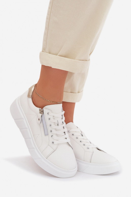 Pealhk jalatsid Pealiste omad tõmblukuga valget värvi Althea