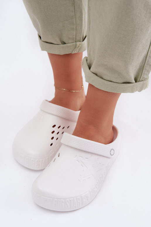 Sussid Puukingad Pealiste omad Kerged rannaplätud Big Star TT274A081 valget värvi