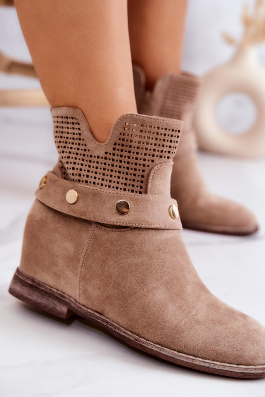 Ažuurne Kevad Pealiste omad Pealiste poolsaapad beeži värvi Royale