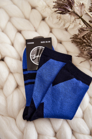 Sokid Kahevärvilised Triipudega sinine-msuud 2