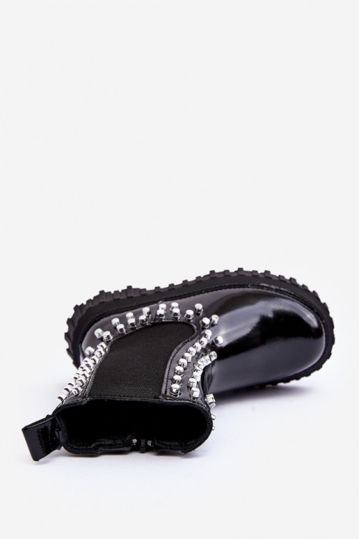 Laque stiilsed saapad Laste Kaunistustega Kivikividega msuud Adelie