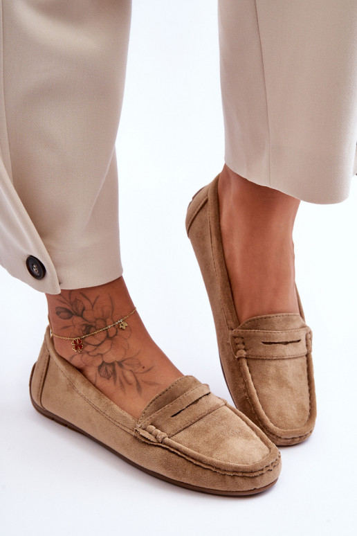 Elegantne mokassinid pruunid värvi Lenvie