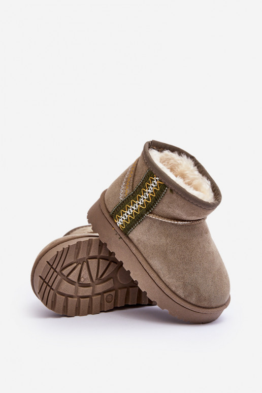 nööpidega lumesaapad Pealiste poolsaapad voodriga Laste jalanõud Rohelist värvi Leonora