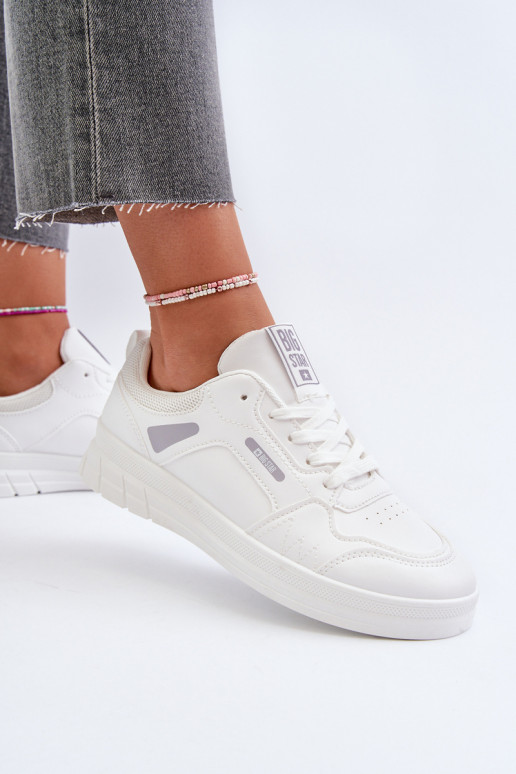 Pealiste omad Sneakers tüüpi jalanõud Memory Foam System Big Star NN274A483 valget värvi