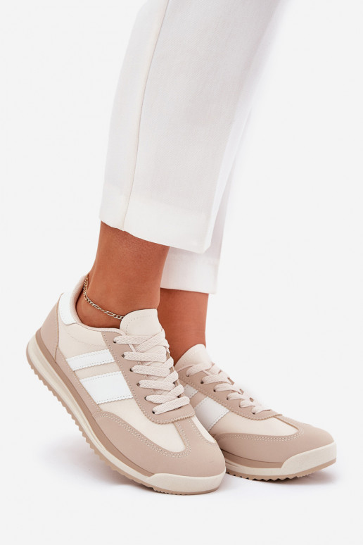 spordijalatsid Sneakers tüüpi jalanõud Pealiste omad leopardimustriga beeži värvi Galabis